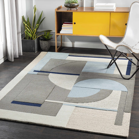 Wingrave Modern Wool Carpet Area Rug - Clearance