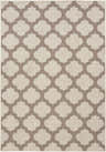 Winterville Area Rug: Beige and dark red olefin rug with a farmhouse-style quatrefoil pattern. Design-Rectangle-5376