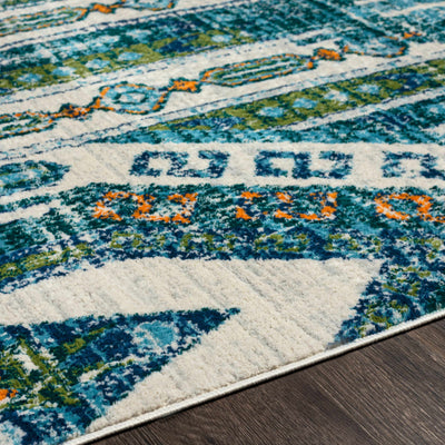 Winthrop Green/Blue Southwestern Rug - Clearance (FSA)