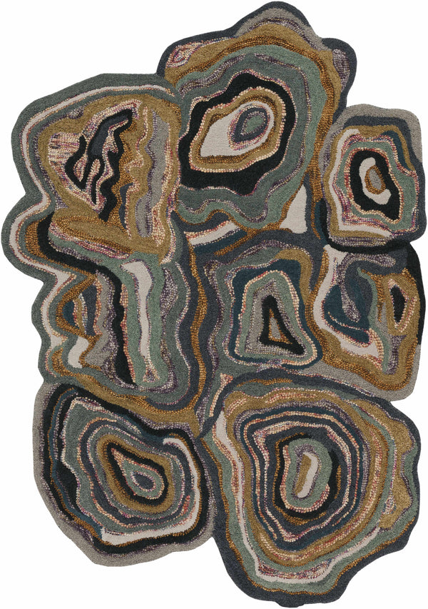 Wishram Abstract Shape Wool Rug