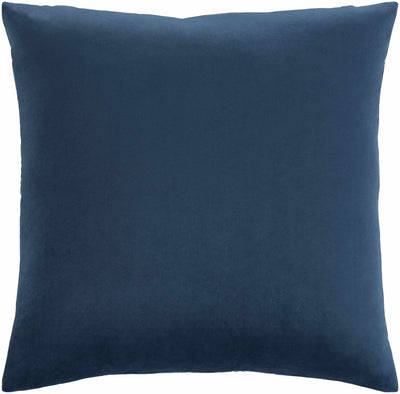 Wellington Dark Blue Square Throw Pillow - Clearance