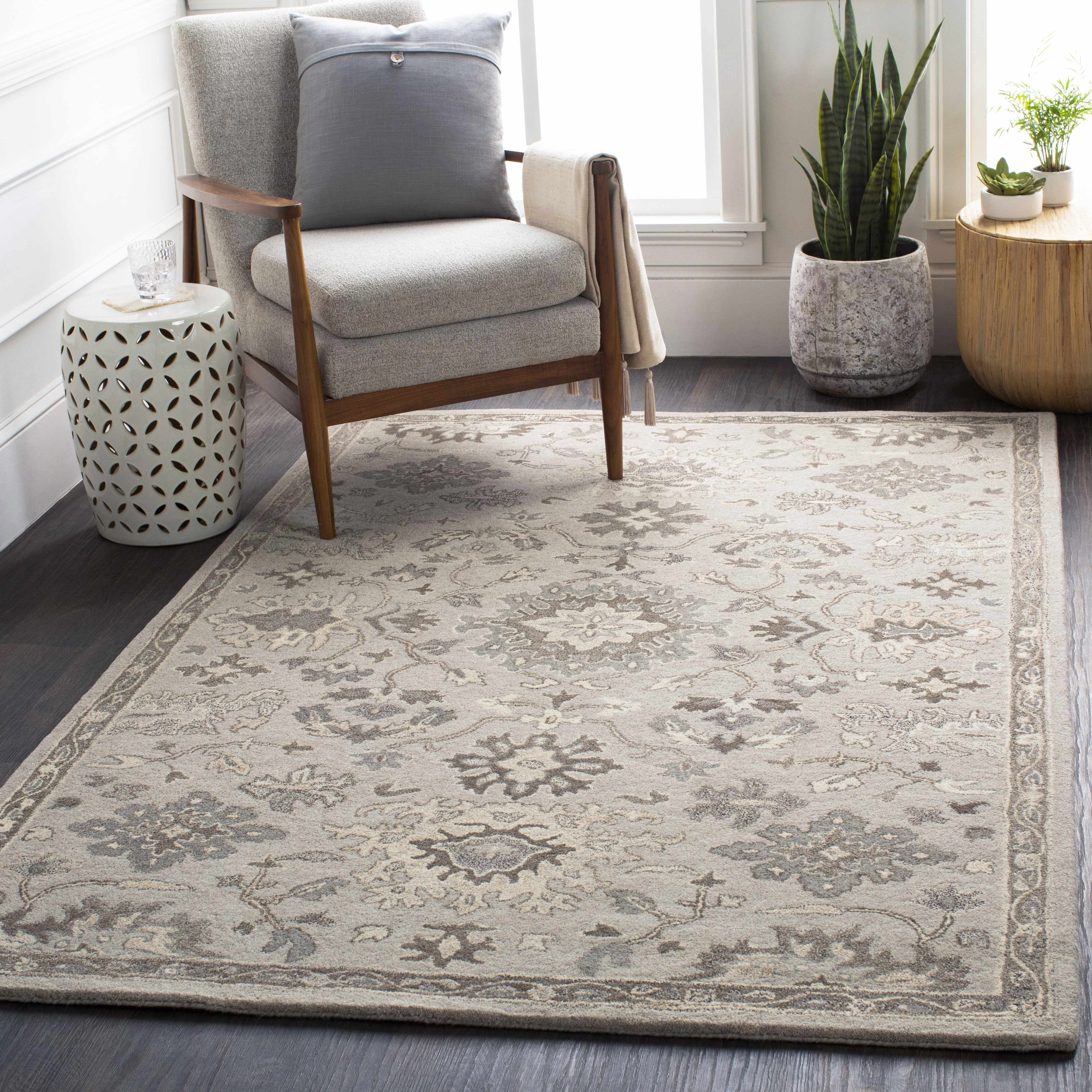 Weegee Rug Willimantic Beige Thick Wool Rug