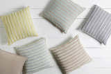 Beckingham Cream Striped Throw Pillow - Clearance