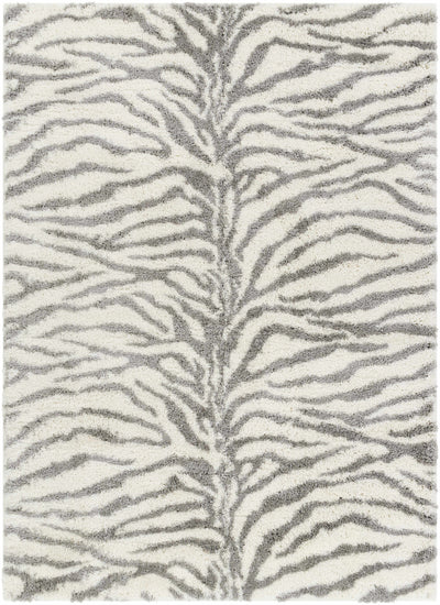 Zebra Print Plush Rug