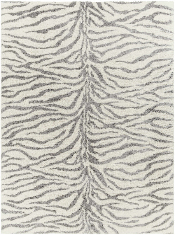 Zebra Print Plush Rug