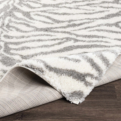 Zebra Print Plush Rug