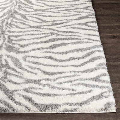 Zebra Print Plush Rug