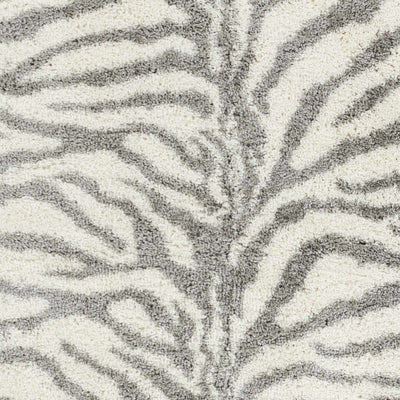 Zebra Print Plush Rug