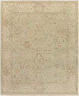 Hand knotted Wooroloo Area Rug in beige, tan, and olive. Traditional oriental rug with a rectangular shape and wool texture. Design-Rectangle-810