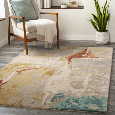 Warragamba Abstract Painting Wool Rug