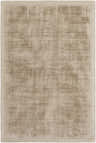 Close-up of the hand-loomed Westbend Area Rug in taupe, featuring a subtle striped pattern and soft viscose texture. Design-Rectangle-576