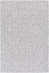 Close-up of the hand-loomed Westoning Area Rug. Black, charcoal, light gray, and off-white woven texture. Design-Rectangle-576