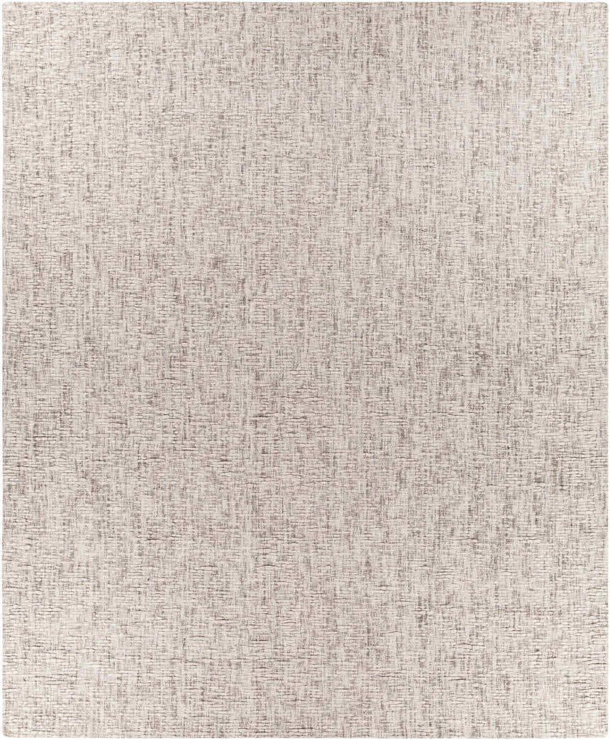 Close-up of the hand-loomed Westoning Area Rug. Contemporary design in black, charcoal, light gray, and off white. Design-Rectangle-810