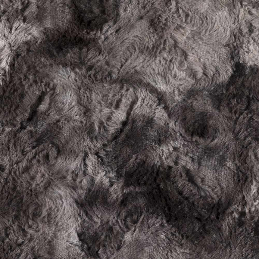 Black Faux Fur Throw Blanket