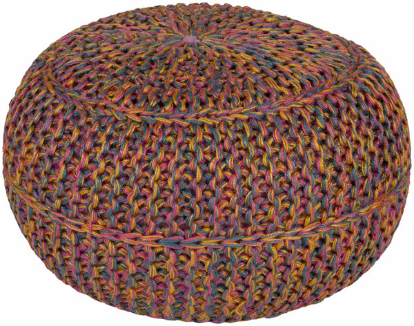 Penamacor Colorful Jute Pouf