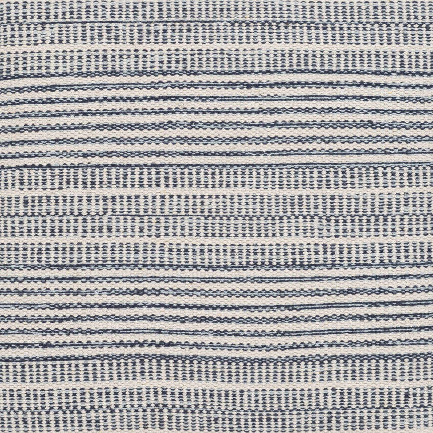 Waterfall Woven Cotton Pouf