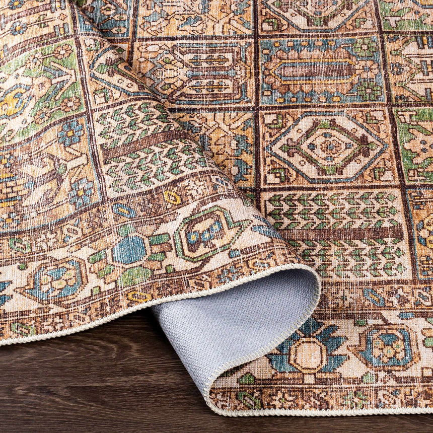 Watermount Washable Aztec Style Area Rug - Clearance