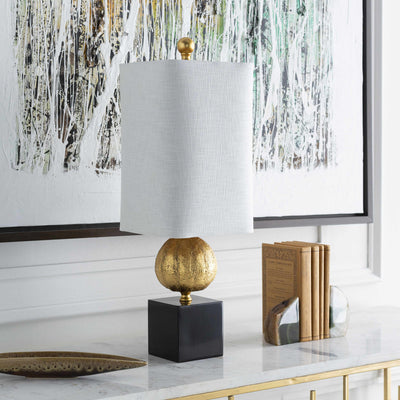 Watsonville Gold & Blac Resin Table Lamp