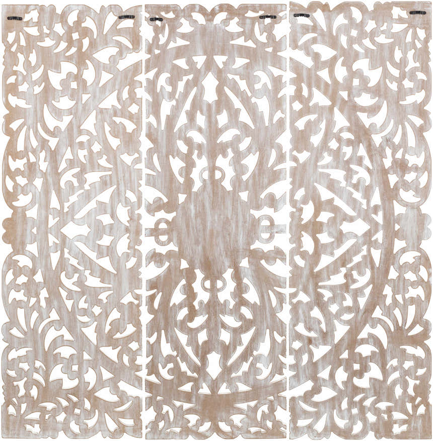 Xava Ornate Carved Wood Wall Art