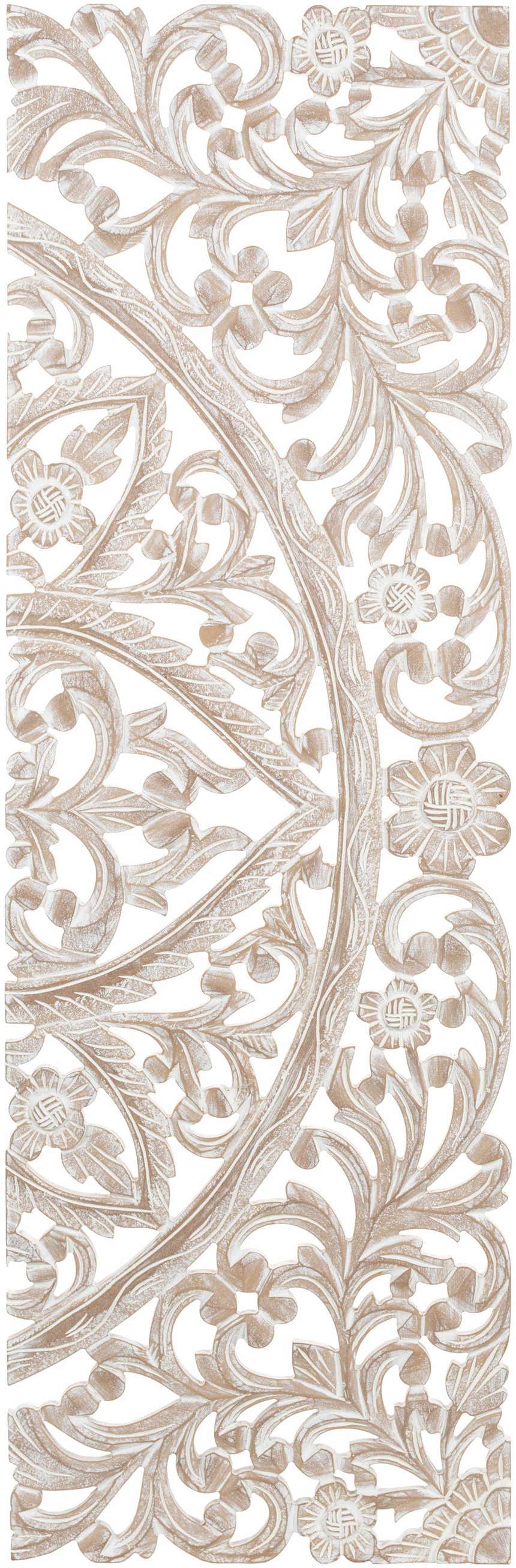 Xava Ornate Carved Wood Wall Art