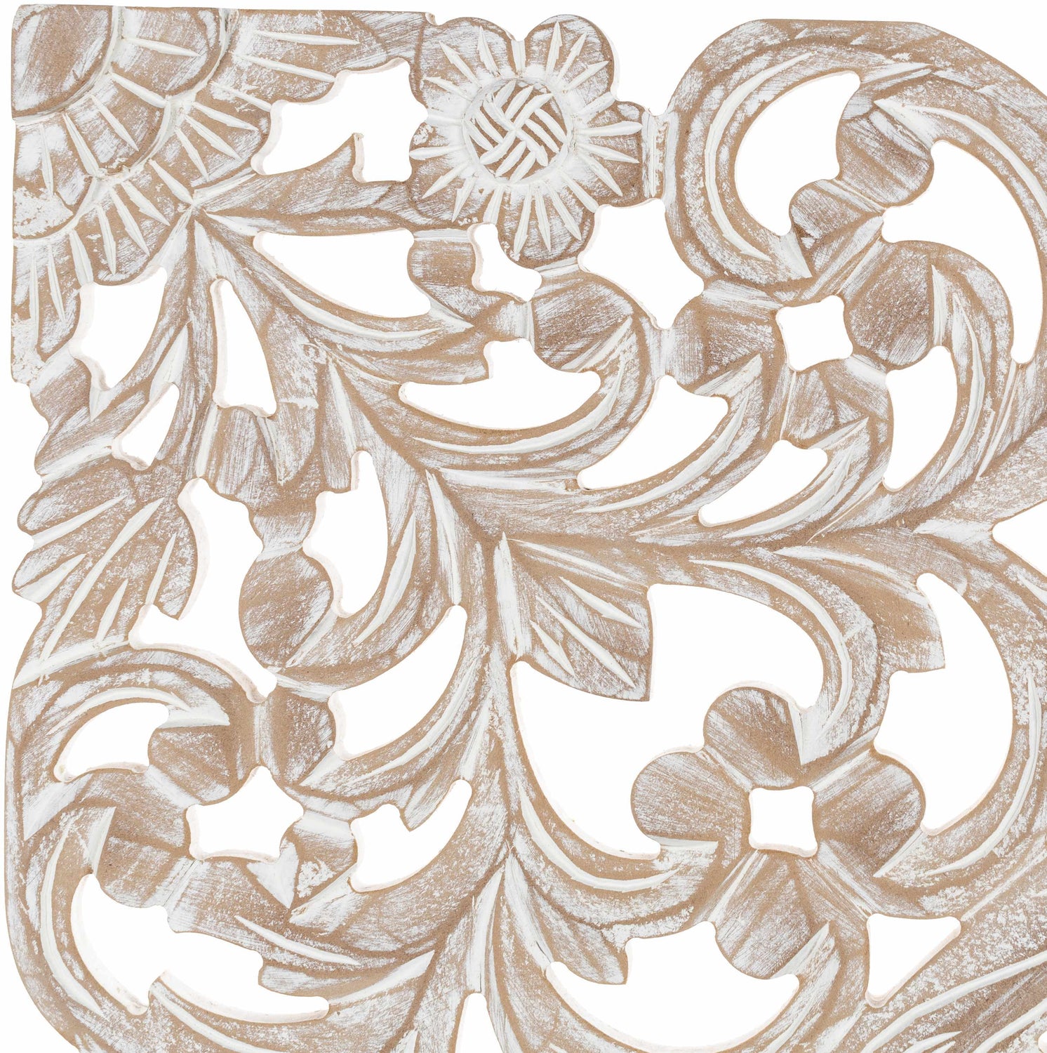 Xava Ornate Carved Wood Wall Art