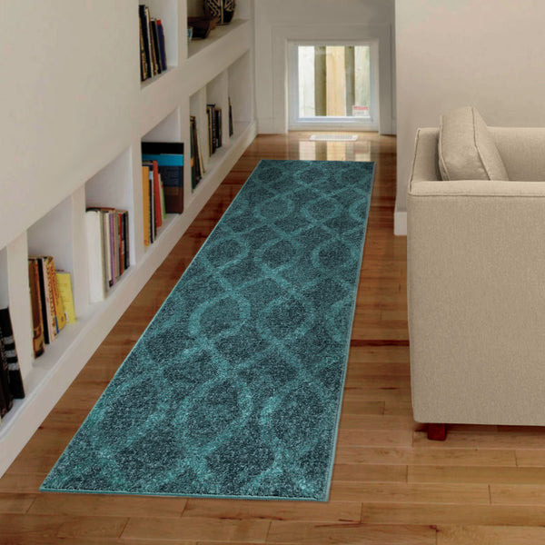 Spoleto Geo Loop Blue Clearance Rug