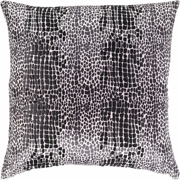 Yakuplu Black & White Mosaic Square Throw Pillow - Clearance