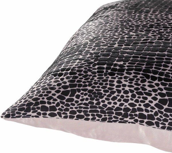 Yakuplu Black & White Mosaic Square Throw Pillow - Clearance