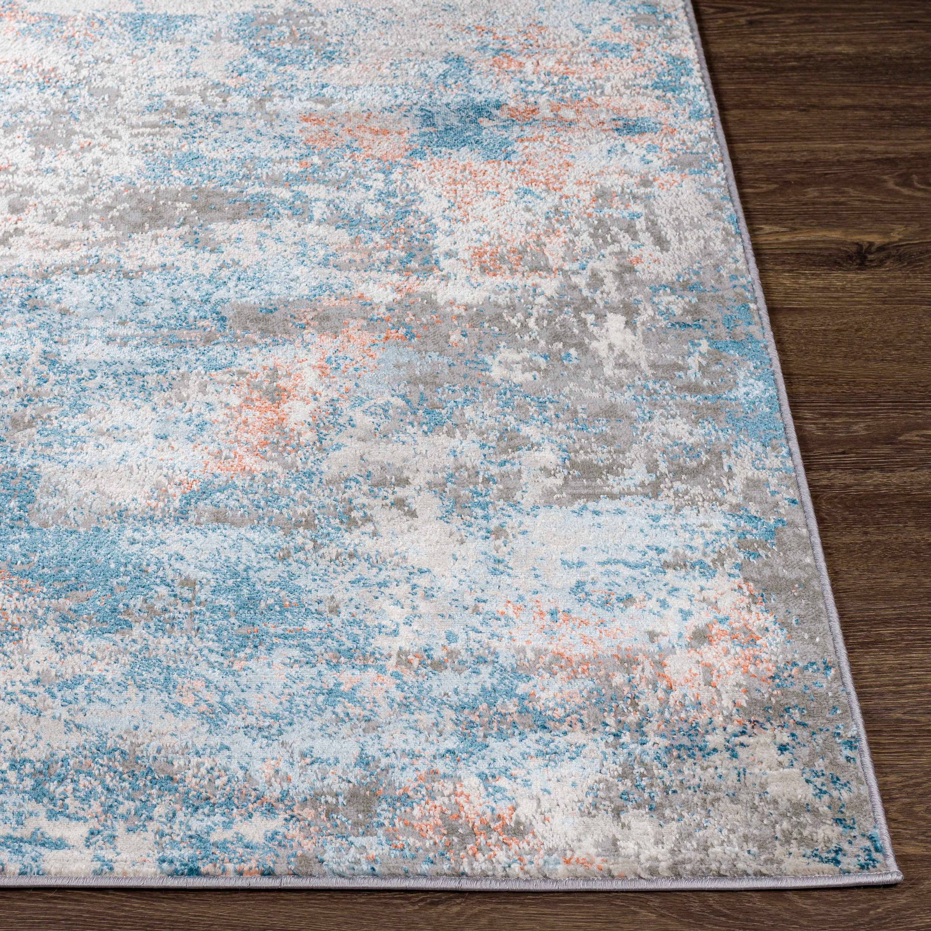 Straight-on shot of Yakutiye  Area Rug - Clearance, providing a full look at the design. Contemporary Area Rug Backing  