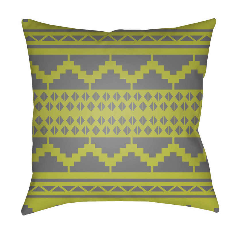 Hoku Green Outdoor Throw Pillow