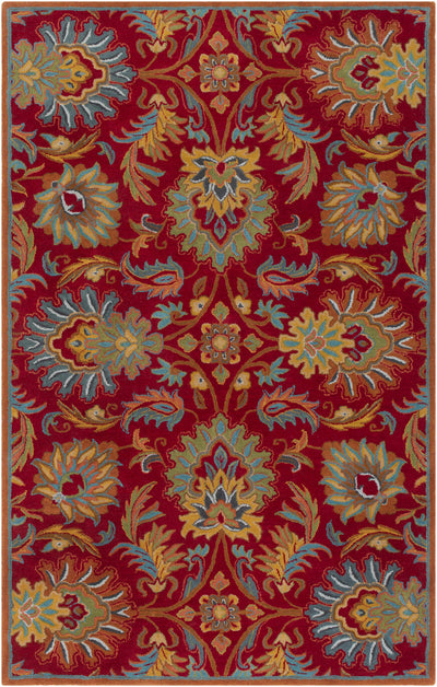 Chesterton Hand Tufted Red Area Rug