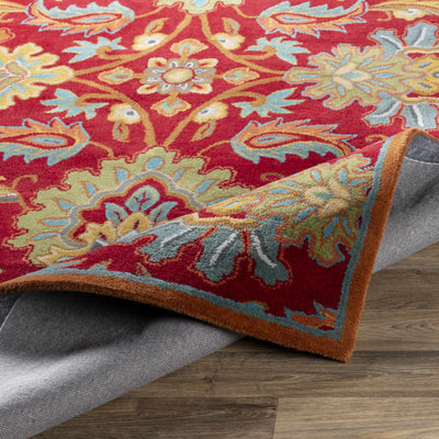 Chesterton Hand Tufted Red Area Rug