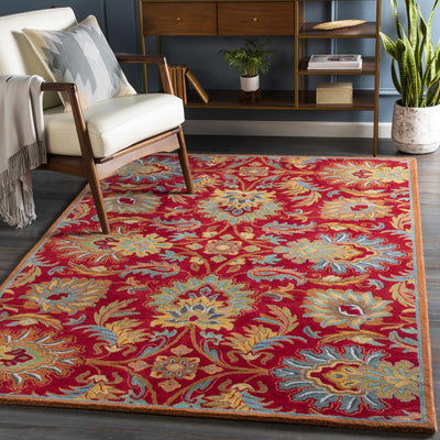 Chesterton Hand Tufted Red Area Rug