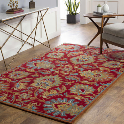 Chesterton Hand Tufted Red Area Rug