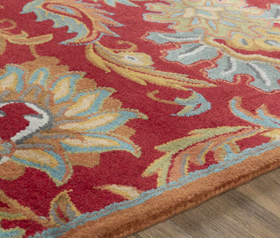 Chesterton Hand Tufted Red Area Rug