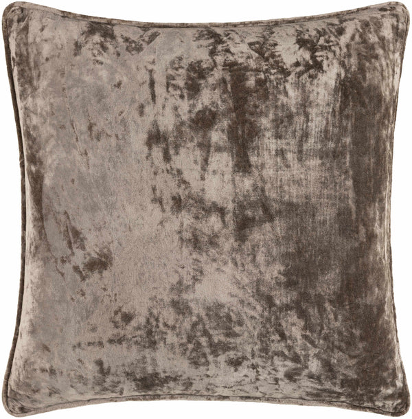 Yasu Brown Square Throw Pillow - Clearance