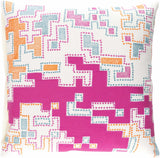 Yaxley Magenta Abstract Pattern Accent Pillow - Clearance