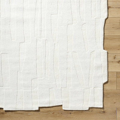Yonah White Abstract Area Rug
