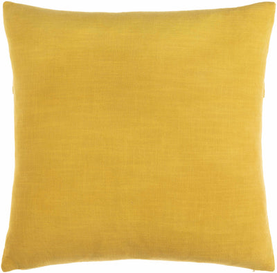 Yedisu Mustard Yellow Button Throw Pillow - Clearance