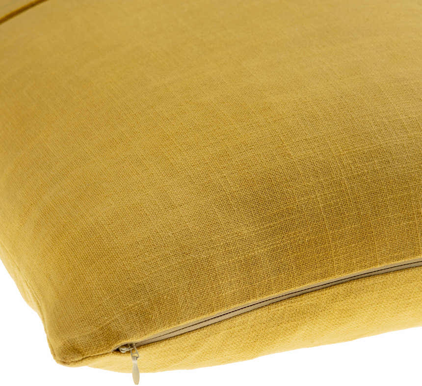 Yedisu Mustard Yellow Button Throw Pillow - Clearance