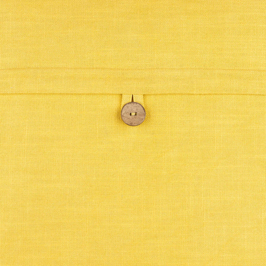 Yedisu Mustard Yellow Button Throw Pillow - Clearance