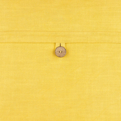 Yedisu Mustard Yellow Button Throw Pillow - Clearance