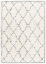 Yelverton Off-White Trellis Plush Area Rug - Clearance