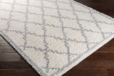 Yelverton Off-White Trellis Plush Area Rug - Clearance