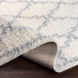 Yelverton Off-White Trellis Plush Area Rug - Clearance