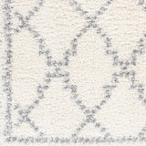 Yelverton Off-White Trellis Plush Area Rug - Clearance