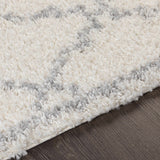 Yelverton Off-White Trellis Plush Area Rug - Clearance
