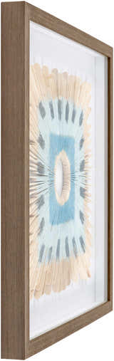 Yenice Natural Wood Geometric Wall Art Set Of Two - Clearance