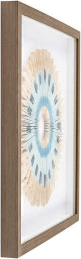 Yenice Natural Wood Geometric Wall Art Set Of Two - Clearance