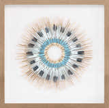 Yenice Natural Wood Geometric Wall Art Set Of Two - Clearance